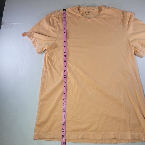J.Crew Mens Peach Broken-In Slim T-Shirt 100% Cotton Casual Crewneck Size S - Picture 5 of 7